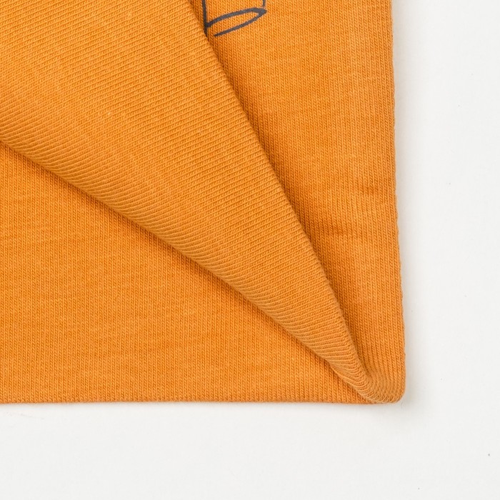 Двухслойная шапка Сова, (НФ-00022545), горчица, р-р 50-54 см