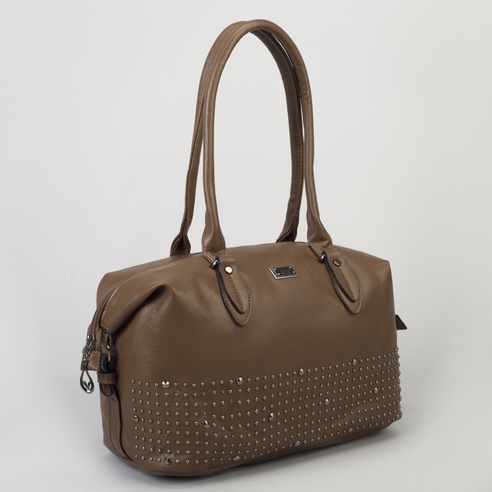 Сумка женская, отдел на молнии, наружный карман, цвет хаки