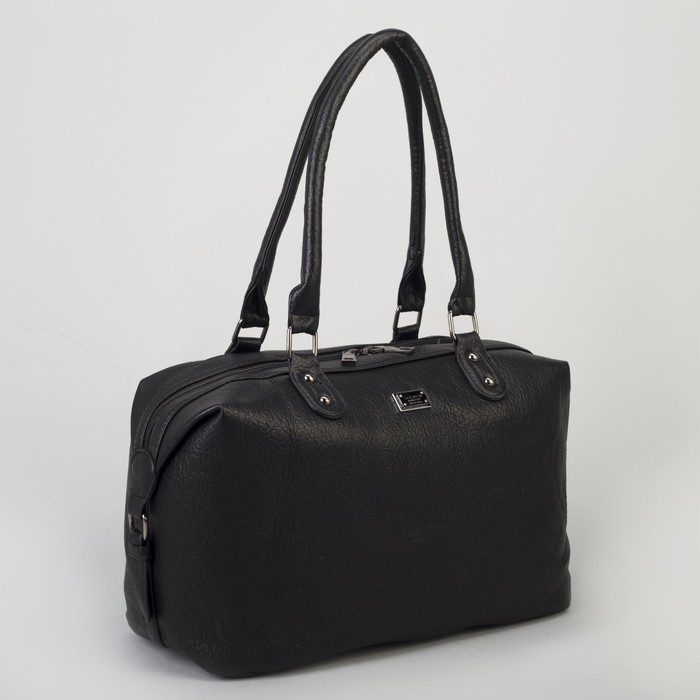 Сумка женская, отдел на молнии, наружный карман, цвет чёрный