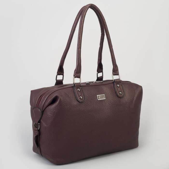 Сумка женская, отдел на молнии, наружный карман, цвет бордовый