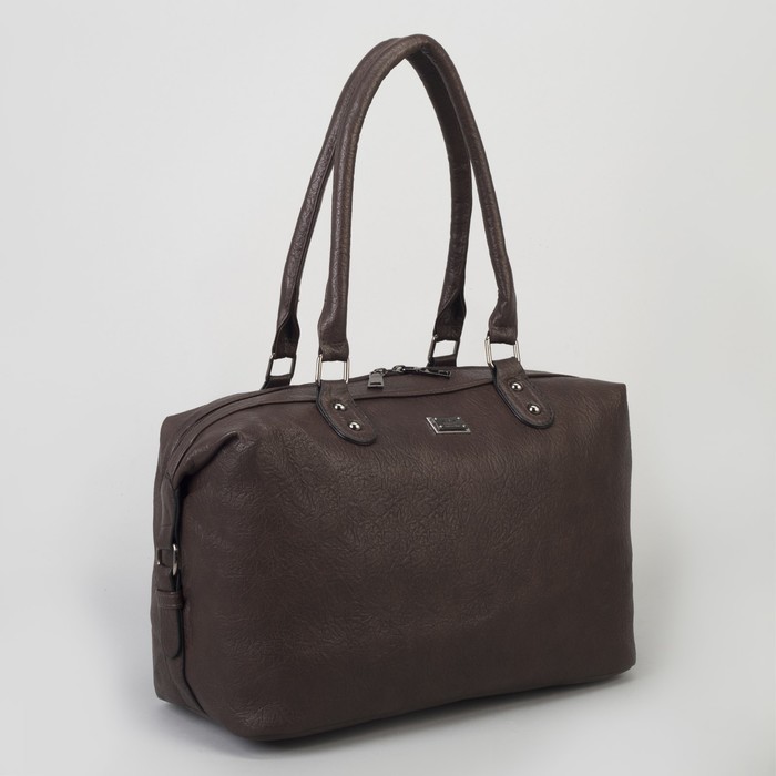 Сумка женская, отдел на молнии, наружный карман, цвет кофе