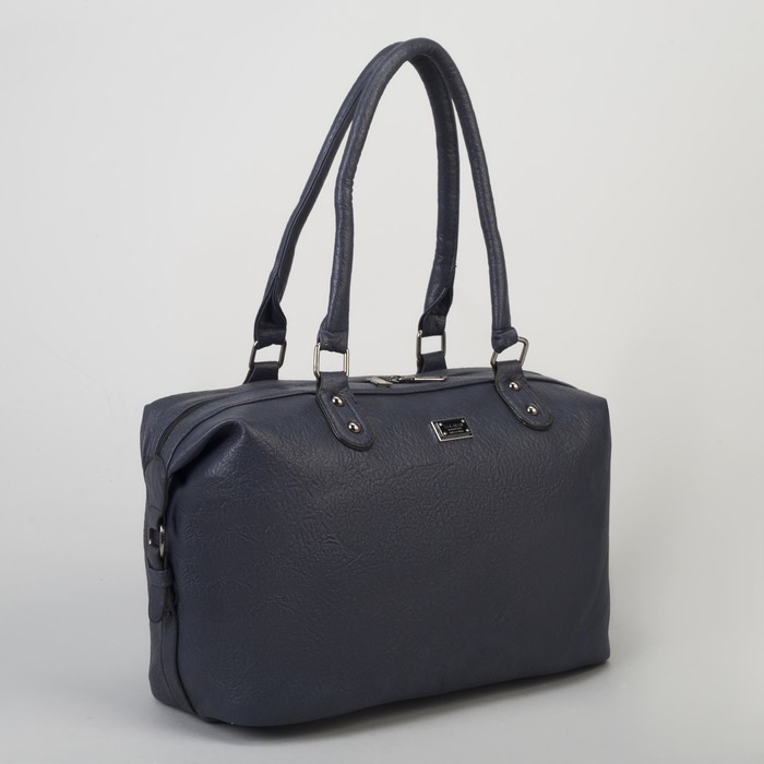 Сумка женская, отдел на молнии, наружный карман, цвет синий