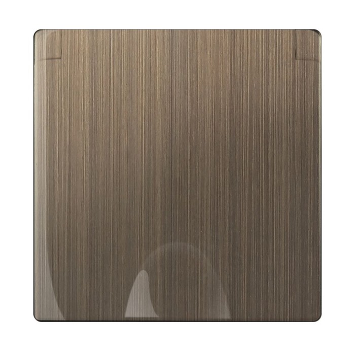 Накладка для розетки IP44 с крышкой WL12-SKGSC-IP44-CP, цвет бронзовый