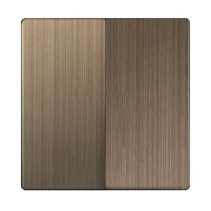 Набор клавиш для выключателя двухклавишного WL12-SW-2G-CP, цвет бронзовый