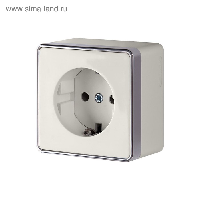 

Розетка с заземлением и шторками Gallant WL15-02-02-ivory, цвет слоновая кость