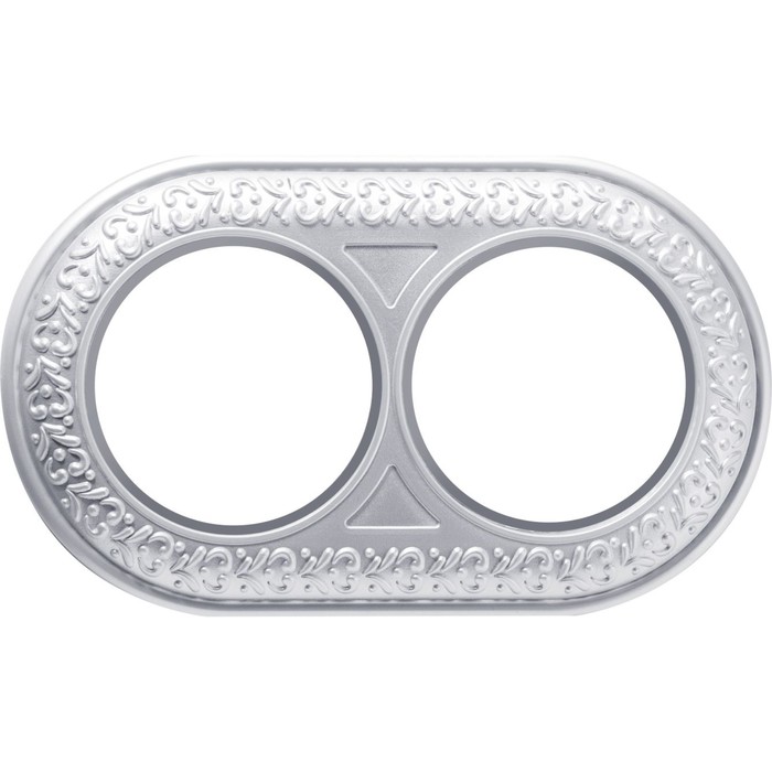 Рамка на 2 поста WL70-frame-02, цвет жемчужный