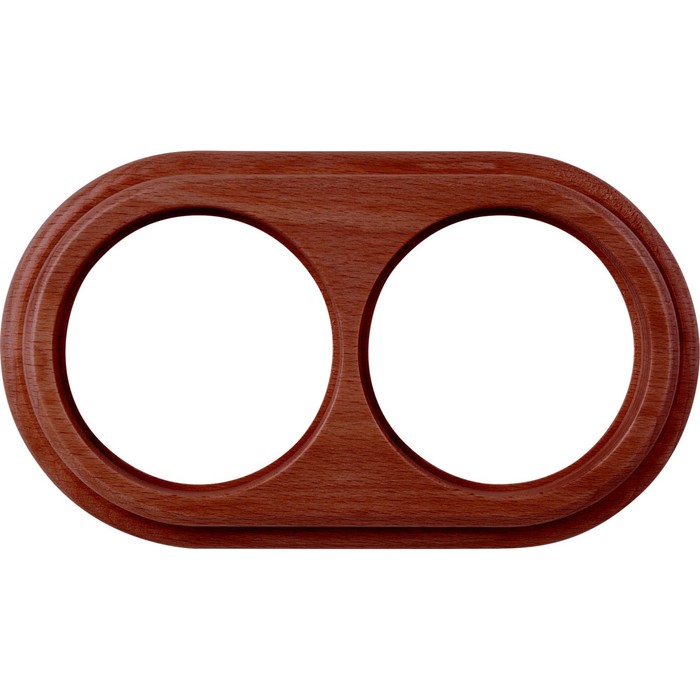 Рамка на 2 поста WL15-frame-02, цвет итальянский орех