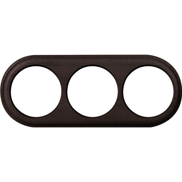 Рамка на 3 поста WL15-frame-03, цвет венге