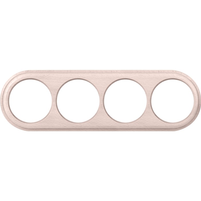 Рамка на 4 поста WL15-frame-04, цвет беленый дуб