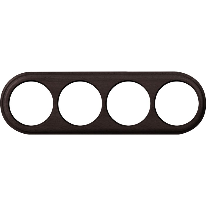 Рамка на 4 поста WL15-frame-04, цвет венге