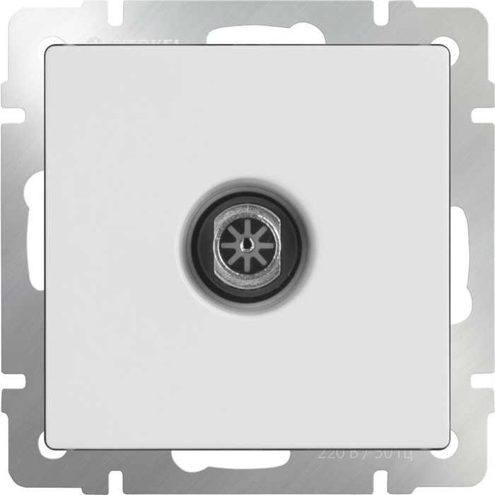 ТВ-розетка оконечная WL01-TV, цвет белый