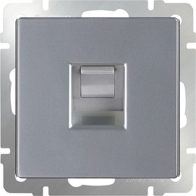 Розетка Ethernet RJ-45  WL06-RJ-45, цвет серебряный