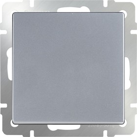 Выключатель одноклавишный  WL06-SW-1G, цвет серебряный