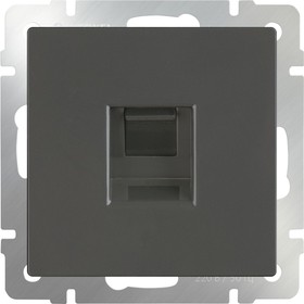 Розетка Ethernet RJ-45  WL07-RJ-45, цвет серо-коричневый Ош