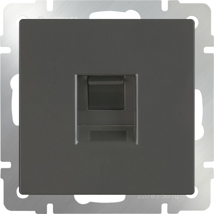 Розетка Ethernet RJ-45  WL07-RJ-45, цвет серо-коричневый