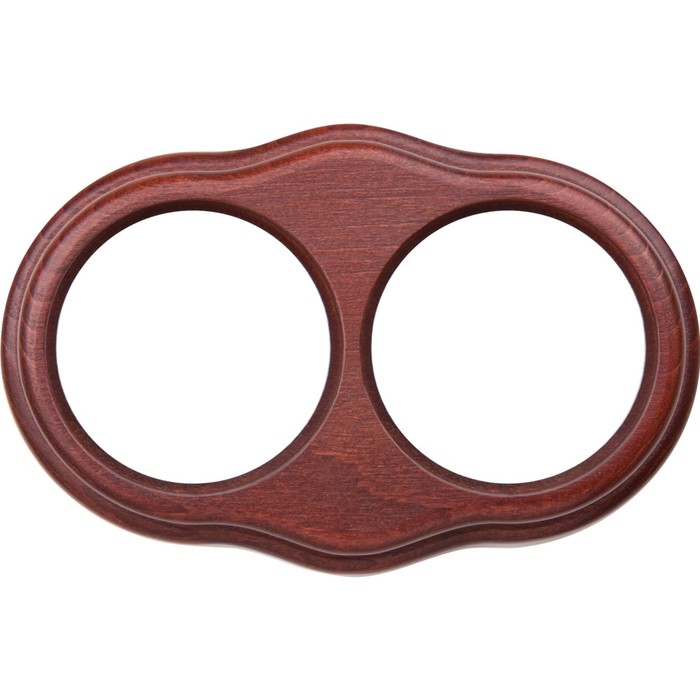 Рамка на 2 поста WL20-frame-02, цвет итальянский орех