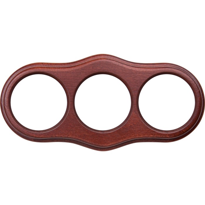 Рамка на 3 поста WL20-frame-03, цвет итальянский орех