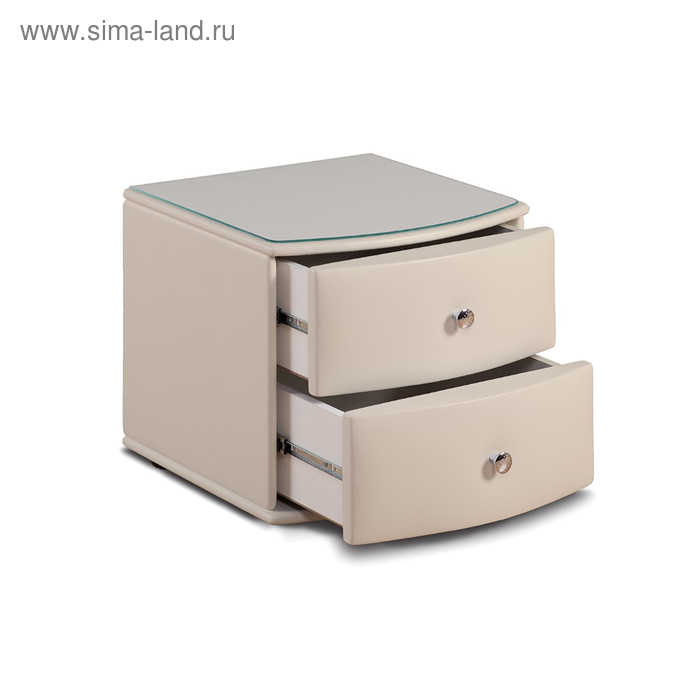 

Тумба «Люнетта», 2 ящика, 500×450×450 мм, экокожа, цвет nice beige