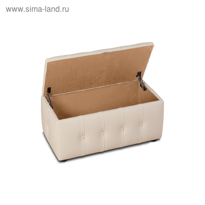 

Пуф «Алеро», прямоугольный с ПМ, 800×430×410 мм, экокожа, цвет nice beige