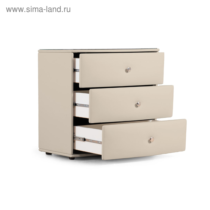 

Комод «Люнетта», 3 ящика, 760×505×75 мм, экокожа, цвет nice beige