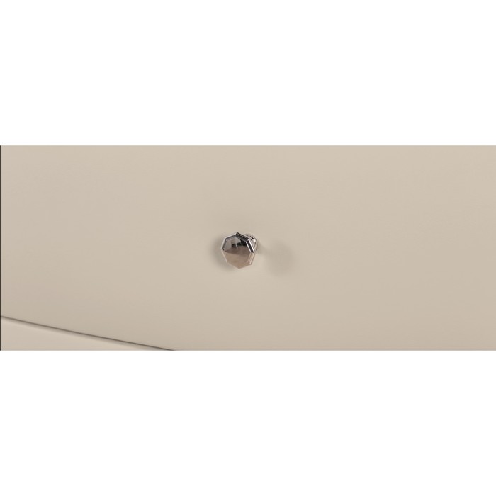 Комод «Люнетта», 3 ящика, 76 × 50,5 × 75 см, экокожа, цвет бежевый