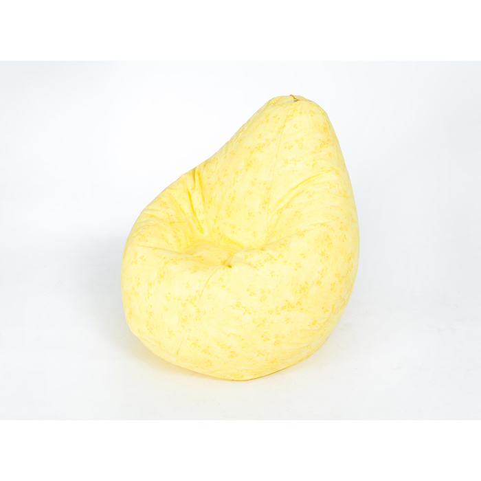 Кресло-мешок «ГРУША», малое, ширина 60 см, высота 85 см, цвет жёлтый, жаккард