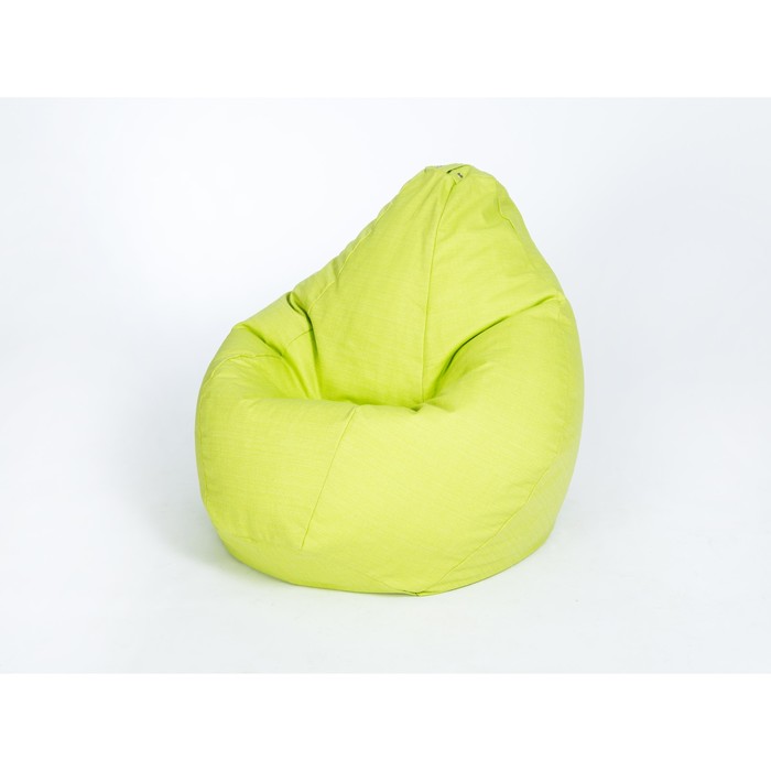 Кресло-мешок «ГРУША», малое, ширина 60 см, высота 85 см, цвет салатовый, жаккард