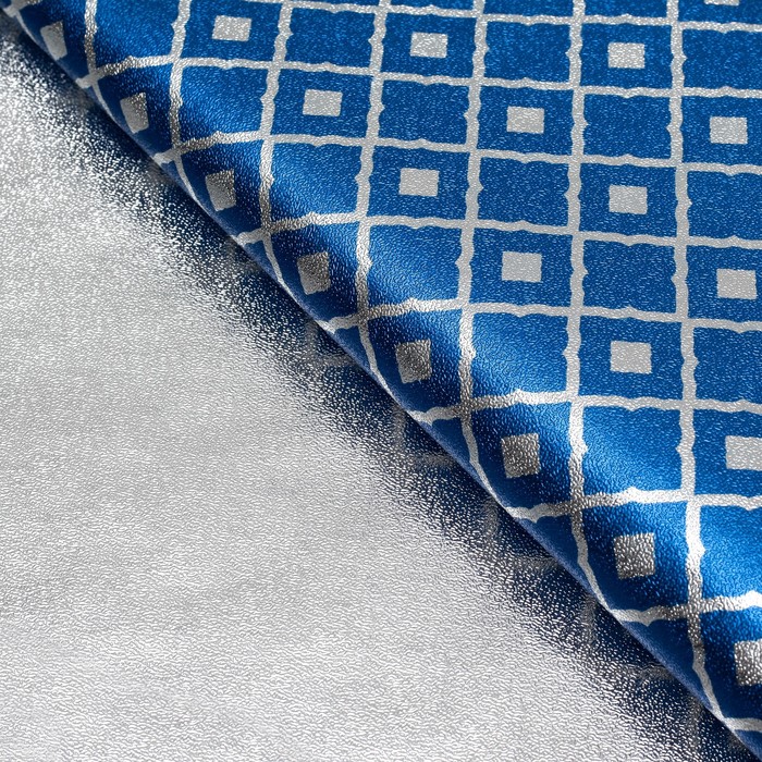 Плёнка с металлизированная "Ромбы", цвет фиолетовый, 50 х 70 см