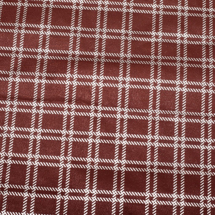 Плёнка с металлизированная "Клетка", цвет коричневый, 50 х 70 см