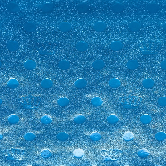 Плёнка металлизированная "Короны", цвет синий, 50 х 70 см