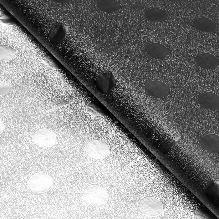 Плёнка с металлизированная "Короны", цвет черный, 50 х 70 см