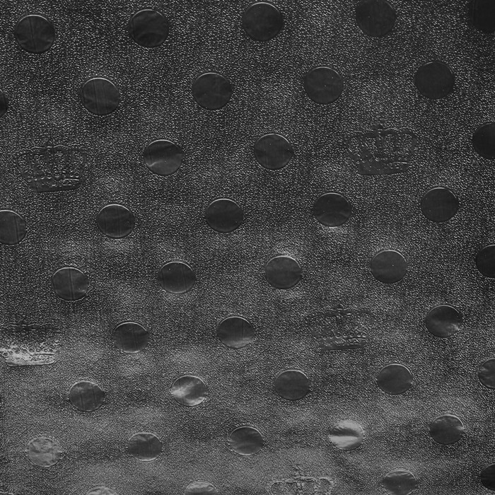 Плёнка с металлизированная "Короны", цвет черный, 50 х 70 см