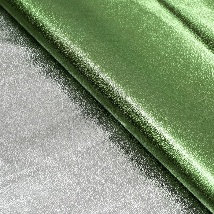 Плёнка с металлизированная, цвет зеленое яблоко, 50 х 70 см