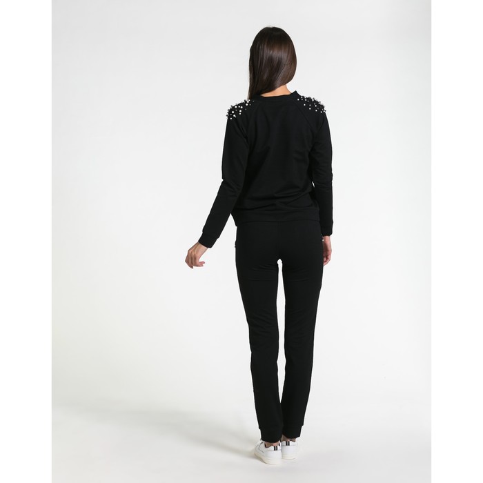 Костюм женский 147 цвет чёрный, р-р 44