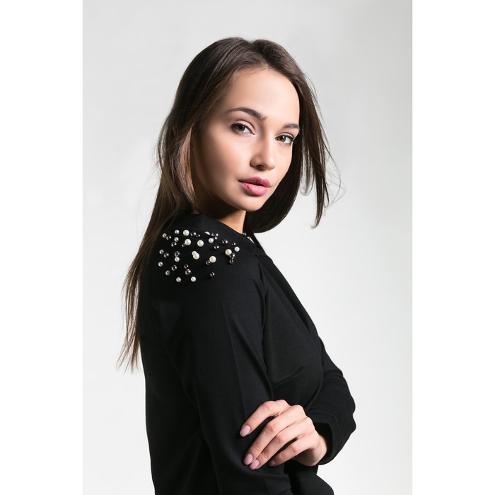 Костюм женский 147 цвет чёрный, р-р 46