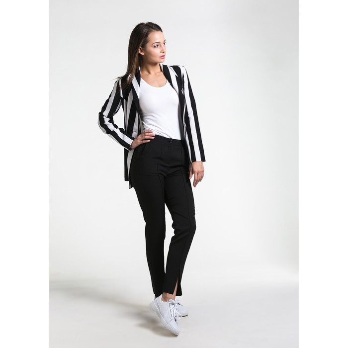 Костюм женский 243 цвет чёрный, р-р 46