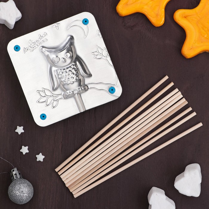 Набор "Сова" для приготовления леденцов и мармелада, цвет МИКС