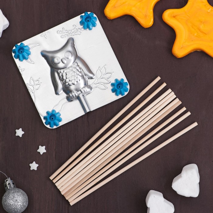 Набор "Сова" для приготовления леденцов и мармелада, цвет МИКС