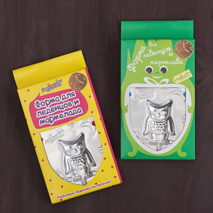 Набор "Сова" для приготовления леденцов и мармелада, цвет МИКС