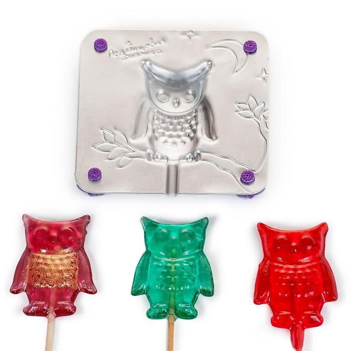 Набор "Сова" для приготовления леденцов и мармелада, цвет МИКС