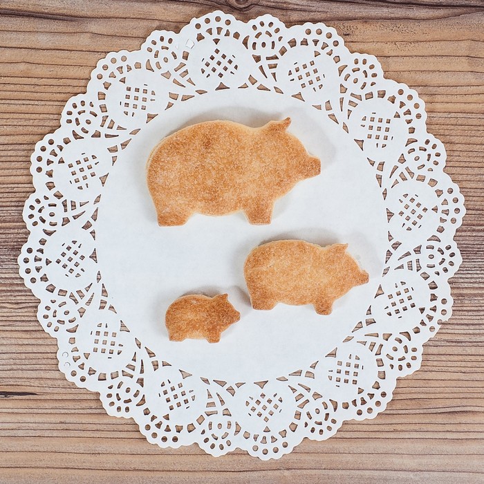 Набор для вырезки теста "Свинка", 3 формы