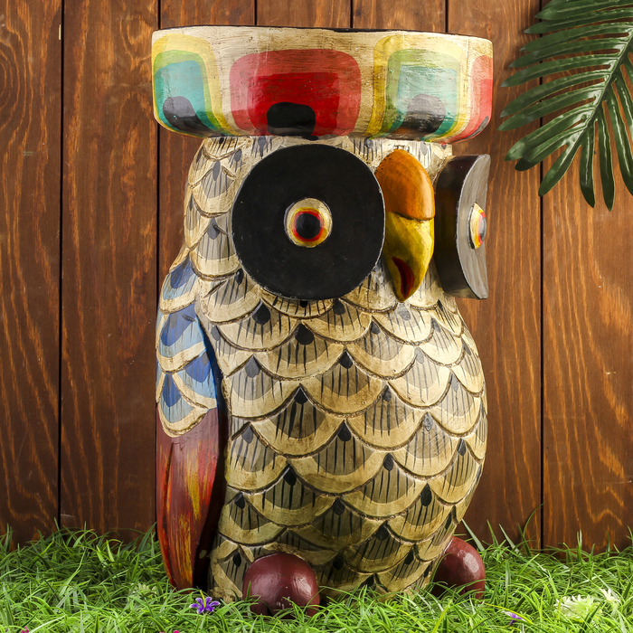 Интерьерный сувенир "Сова" 26х26х50 см