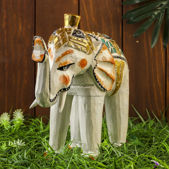 Сувенир дерево "Белый слоник" 27х10х25 см