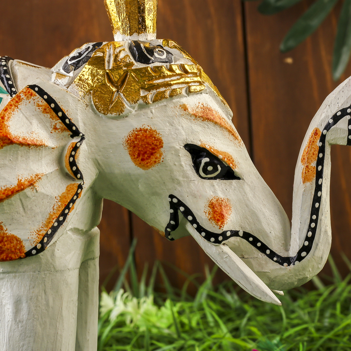 Сувенир дерево "Белый слоник" 27х10х25 см