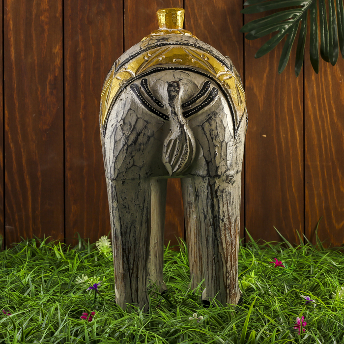 Сувенир дерево "Серый слоник" 45х16х40 см