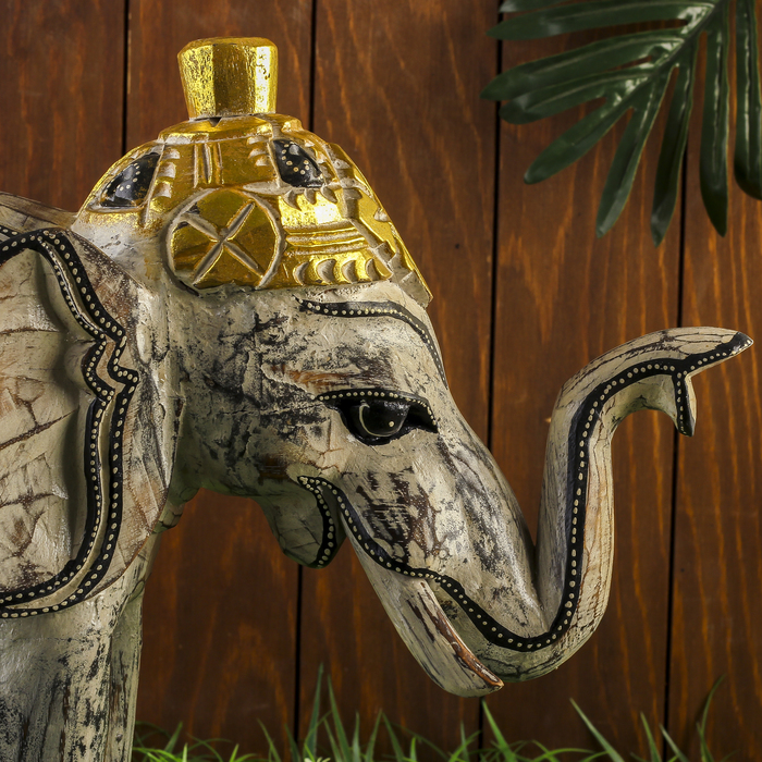 Сувенир дерево "Серый слоник" 45х16х40 см