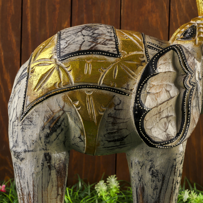 Сувенир дерево "Серый слоник" 45х16х40 см