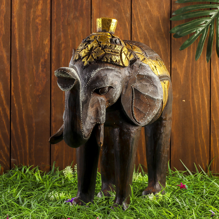 Сувенир дерево "Тёмный слоник" 45х16х40 см