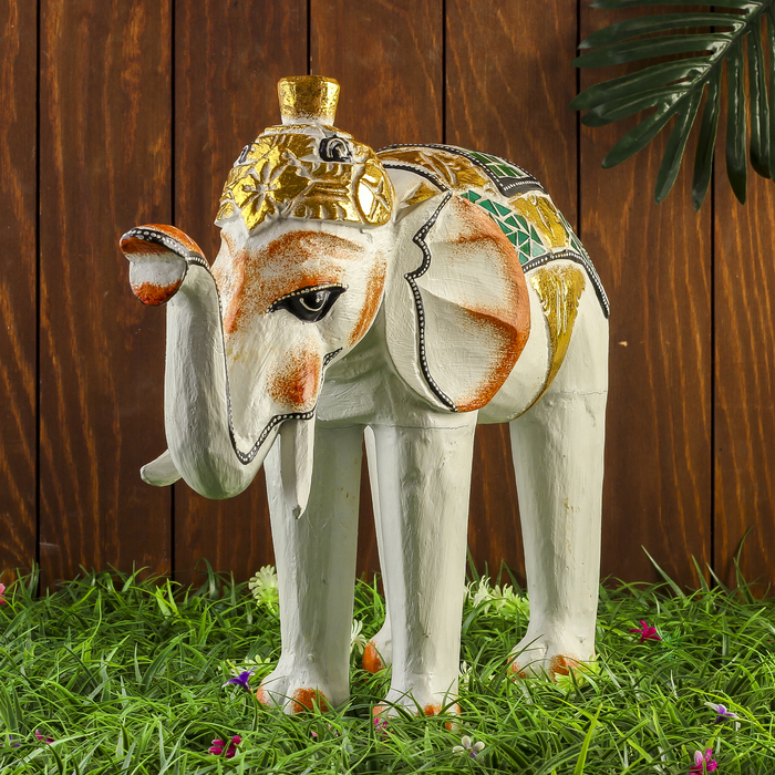 Сувенир дерево "Белый слоник" 45х16х40 см