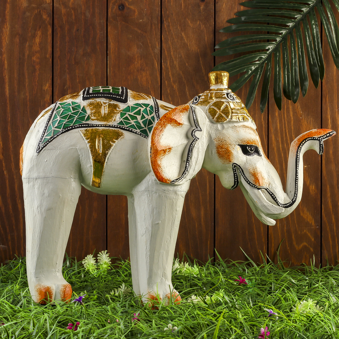 Сувенир дерево "Белый слоник" 45х16х40 см